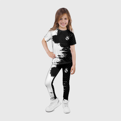 Детские леггинсы 3D Real Madrid uniform black 2018 - фото 6