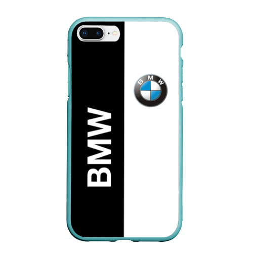 Чехол для iPhone 7Plus/8 Plus матовый BMW, цвет мятный