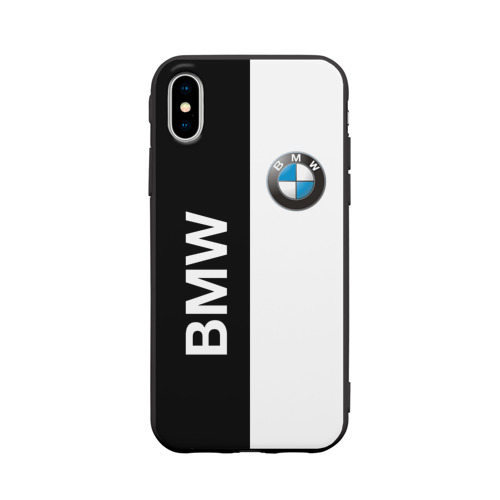 Чехол для Apple iPhone X силиконовый матовый BMW Фото 01 Чехол для Apple iPhone X силиконовый матовый BMW Фото 01