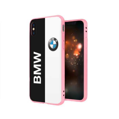 Чехол для iPhone X матовый BMW - фото 3