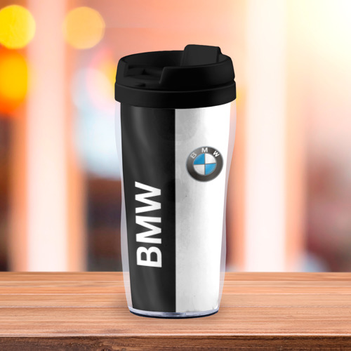Термокружка-непроливайка BMW, цвет черный - фото 3