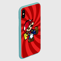 Чехол для iPhone XS Max матовый Mario - фото 2