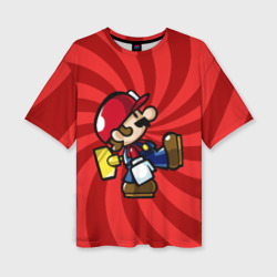 Женская футболка oversize 3D Mario