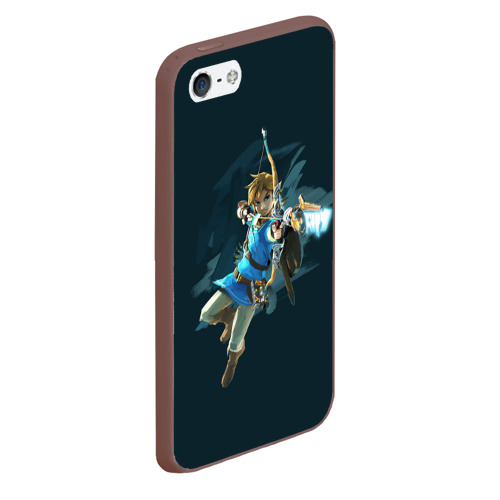 Чехол для iPhone 5/5S матовый The Legend of Zelda, цвет коричневый - фото 3