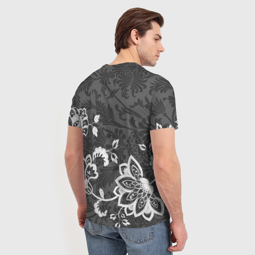 Мужская футболка 3D Кружевной узор , цвет 3D печать - фото 4