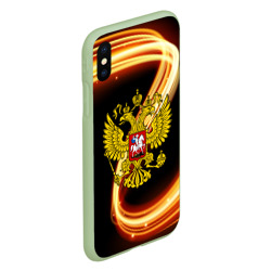 Чехол для iPhone XS Max матовый Герб РФ collection line - фото 2