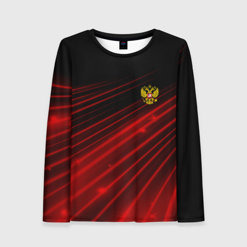 Женский лонгслив 3D Russia Sport 2018 uniform, цвет 3D печать