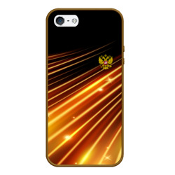 Чехол для iPhone 5/5S матовый Russia Sport 2018 uniform