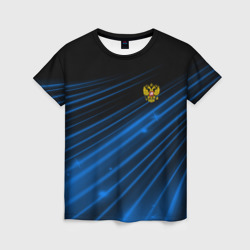 Женская футболка 3D Russia Sport 2018 uniform