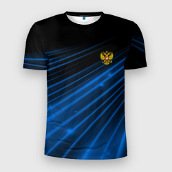 Мужская футболка 3D Slim Russia Sport 2018 uniform