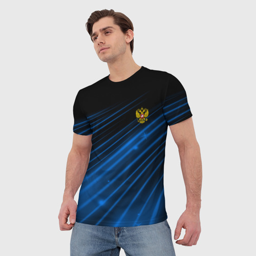 Мужская футболка 3D Russia Sport 2018 uniform, цвет 3D печать - фото 3