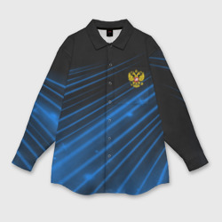 Женская рубашка oversize 3D Russia Sport 2018 uniform