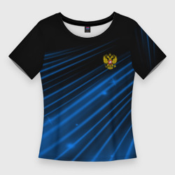 Женская футболка 3D Slim Russia Sport 2018 uniform