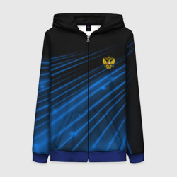 Женская толстовка 3D на молнии Russia Sport 2018 uniform