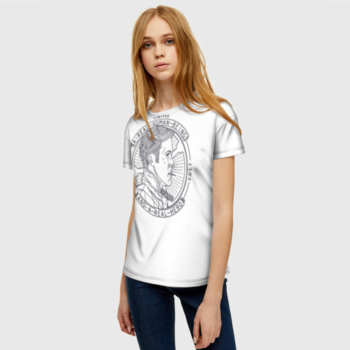 Женская футболка 3D с принтом Драйв / Drive, фото на моделе #1