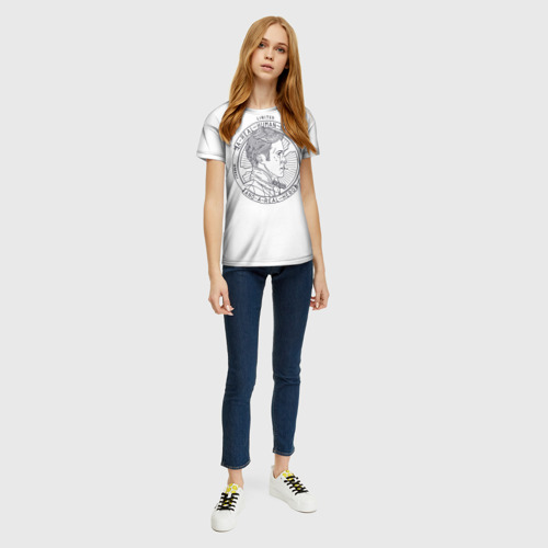 Женская футболка 3D с принтом Драйв / Drive, вид сбоку #3