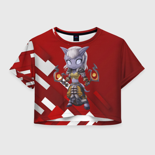 Женская футболка Crop-top 3D World of Warcraft Фото 01 Женская футболка Crop-top 3D World of Warcraft Фото 01