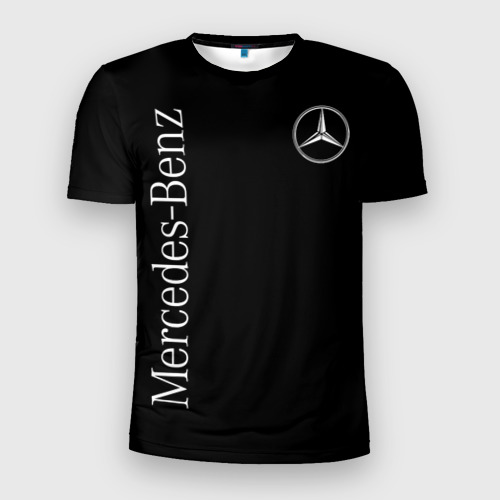 Мужская футболка 3D Slim с принтом Mercedes-Benz, вид спереди #2