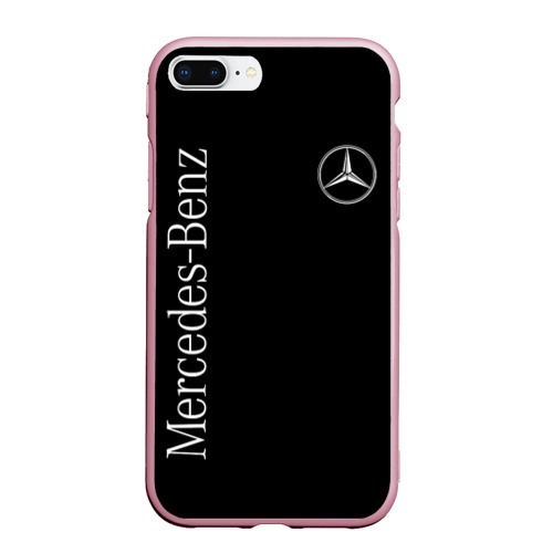 Чехол для iPhone 7Plus/8 Plus матовый Mercedes-Benz, цвет розовый