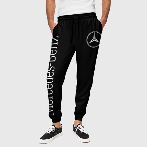 Мужские брюки 3D Mercedes-Benz, цвет 3D печать - фото 4