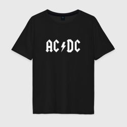 Мужская футболка хлопок Oversize AC/DC