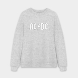 Мужской свитшот oversize без начеса хлопок AC/DC