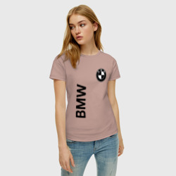 Женская футболка хлопок BMW - фото 2