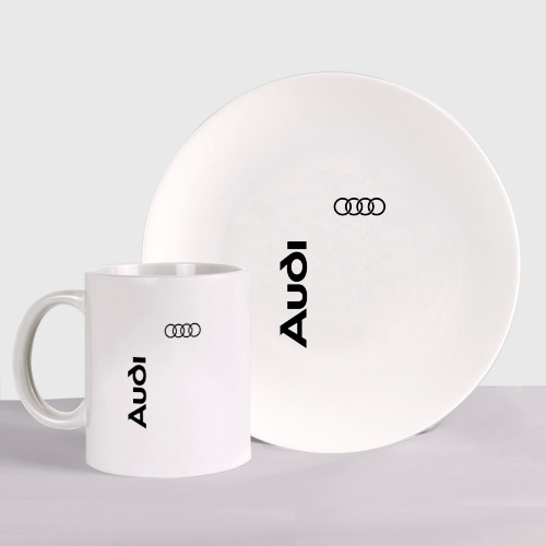 Набор: тарелка + кружка Audi