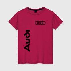 Женская футболка хлопок Audi