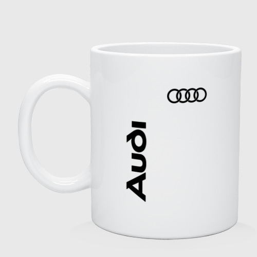 Кружка керамическая Audi, цвет белый