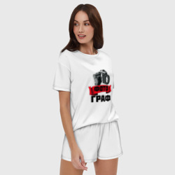 Женская пижама с шортиками хлопок ФотоГраф - фото 2