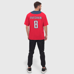 Мужская футболка oversize 3D Ovechkin Washington Capitals Red - фото 2