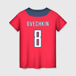 Женская футболка 3D Ovechkin Washington Capitals Red