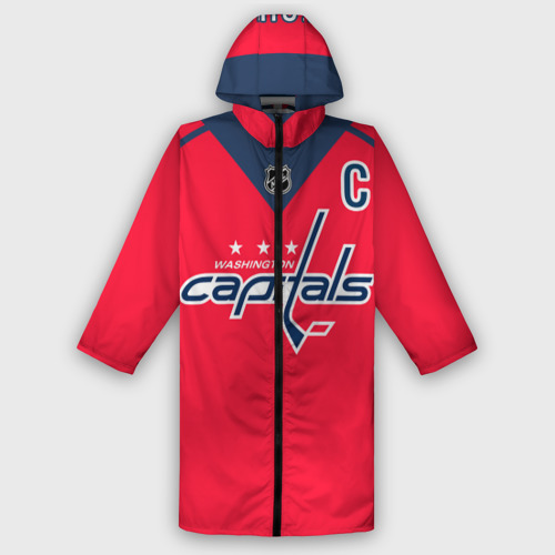 Мужской дождевик 3D Ovechkin Washington Capitals Red, цвет белый