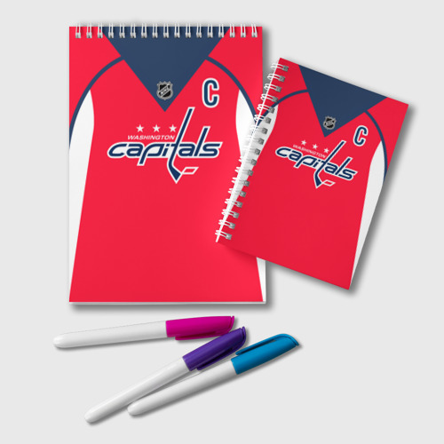 Блокнот Ovechkin Washington Capitals Red, цвет клетка