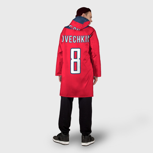 Мужской дождевик 3D Ovechkin Washington Capitals Red, цвет белый - фото 4