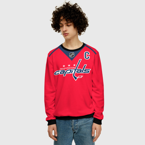 Мужской свитшот 3D Ovechkin Washington Capitals Red, цвет черный - фото 3