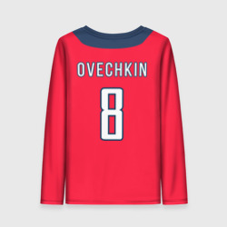 Женский лонгслив 3D Ovechkin Washington Capitals Red