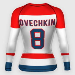 Женский рашгард 3D Ovechkin Washington Capitals White