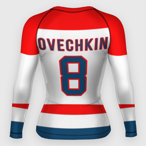 Женский рашгард 3D Ovechkin Washington Capitals White, цвет 3D печать - фото 2