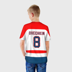 Детская футболка 3D Ovechkin Washington Capitals White - фото 2