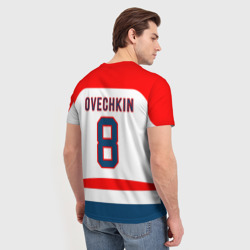 Мужская футболка 3D Ovechkin Washington Capitals White - фото 2
