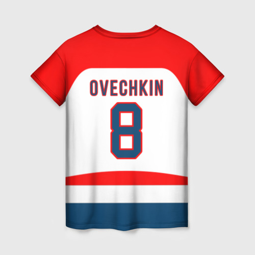 Женская футболка 3D Ovechkin Washington Capitals White - фото 2