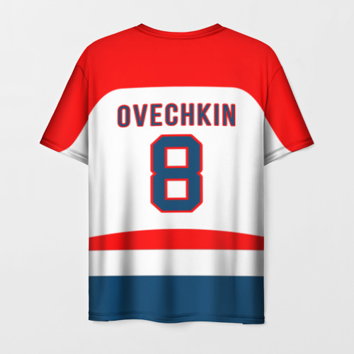 Мужская футболка 3D Ovechkin Washington Capitals White, цвет 3D печать - фото 2