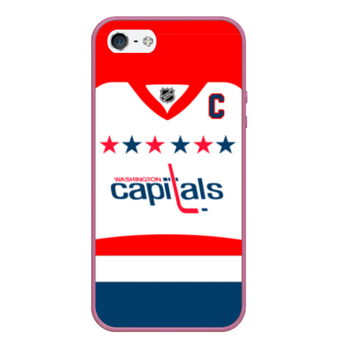 Чехол для iPhone 5/5S матовый Ovechkin Washington Capitals White