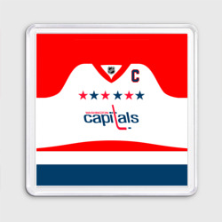 Магнит 55*55 Ovechkin Washington Capitals White