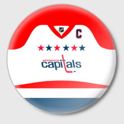 Значок Ovechkin Washington Capitals White