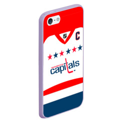 Чехол для iPhone 5/5S матовый Ovechkin Washington Capitals White - фото 2