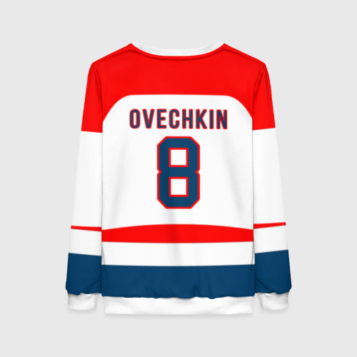 Женский свитшот 3D Ovechkin Washington Capitals White, цвет 3D печать - фото 2