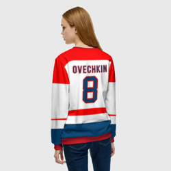 Женский свитшот 3D Ovechkin Washington Capitals White - фото 2